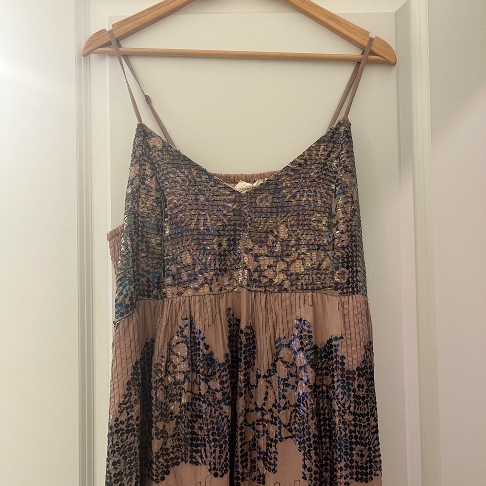 Anthropologie Sequin Maxi Dress